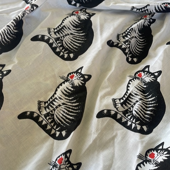 Vintage MARLBOROUGH Muslim Twin Fitted Kitty Cat Kisses pattern sheet - Picture 1 of 6